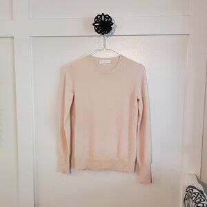 Everlane Pink Cashmere Classic Crew